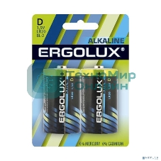 Элемент питания алкалиновый Ergolux LR20 BL-2 LR20 BL-2 1.5В Alkaline (блист.2шт)