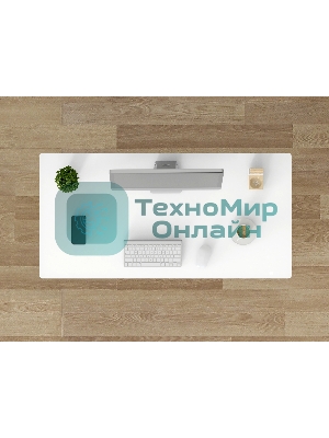 Стол для компьютера Cactus с электроподъемником, столешница стекло белый каркас белый (CS-EGD-WWT)