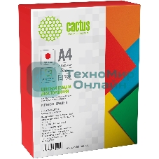 Бумага Cactus CS-CPR-A480500 A4/80г/м2/500л./красный интенсив