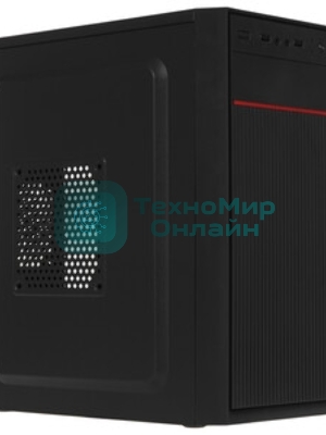 Компьютерный корпус Minitower ExeGate BAA-303M-AAA400 (mATX, БП AAA400 с вент. 8см, 2*USB, HD Audio, черный)