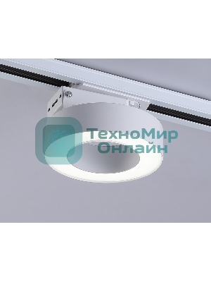 Трековый однофазный светодиодный светильник Ambrella light GL6866 WH белый LED 15W 4200K D115*80