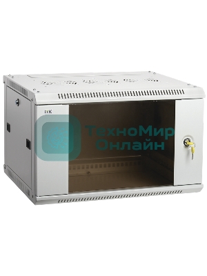 Шкаф LINEA W 15U 600x450 мм дверь стекло, RAL7035 ITK