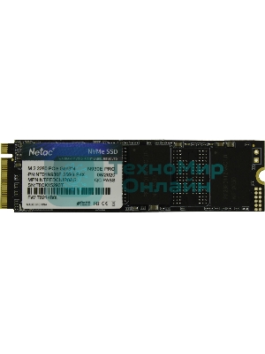 Накопитель SSD Netac N930E Pro, 256Gb, PCIe 3.1 x4, M.2 2280, NVMe, R/W 2040/1270