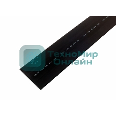 Термоусаживаемая трубка Rexant 80,0/40,0 мм, черная, упаковка 10 шт. по 1 м