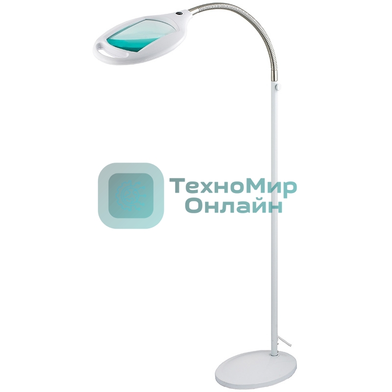 Лупа напольная Rexant, 3D, с подсветкой 42 LED, белая 31-0512