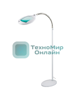 Лупа напольная Rexant, 3D, с подсветкой 42 LED, белая 31-0512