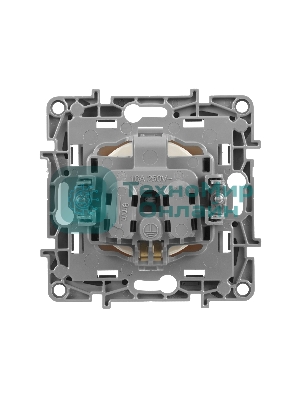 Розетка 2К+З винты, сл. кость ETIKA 