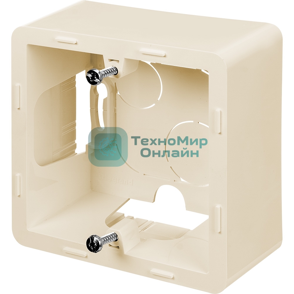 Коробка накладного монтажа 1 пост слоновая кость Inspiria
