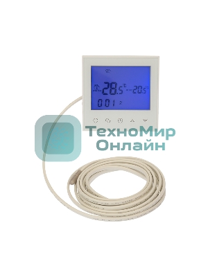 Терморегулятор с автоматическим программированием и сенсорными кнопками Rexant R100W (белый)