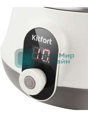 Пароварка электрическая Kitfort КТ-2035 600 Вт. Количество уровней: 5. Таймер приготовления: до 60 минут.
