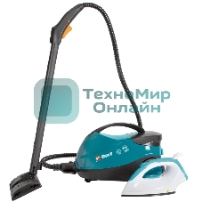Пароочиститель Bort BDR-2500-RR-Iron, напольный, 2,3 кВт., давление 4 бар, пар 45 г/мин., t-пара 143 °С., бак 1.5 л.