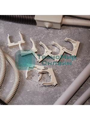 Крепеж-клипса для монтажного пистолета Rexant Ø 40 мм, серая (25 шт/уп)