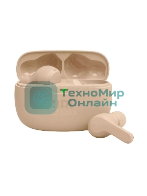 Наушники TWS JBL Wave Beam песочный, внутриканальные, Bluetooth, быстрая зарядка, до 8 ч