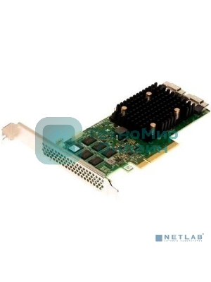 Адаптер SAS 9500-16i SGL (05-50077-02) PCIe v4 x8 LP, Tri-Mode SAS/SATA/NVMe 12G HBA, 16port(4*int SFF8654), 3816 IOC