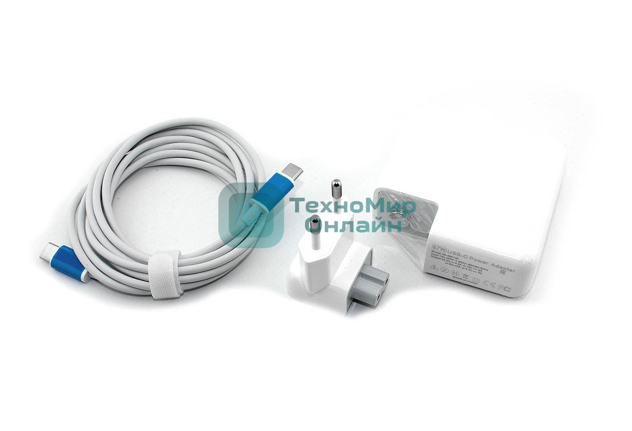 Блок питания (сетевой адаптер) для ноутбуков Apple USB Type-C 67W OEM
