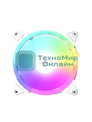 Вентилятор для корпуса PCCooler F3 T120 ARGb белый, 120 мм, 1800 об/мин, 21.6 дБ, 4 pin