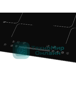 Индукционная варочная панель ICS 612 Индукция, 60 см, 4 конфорки, черный