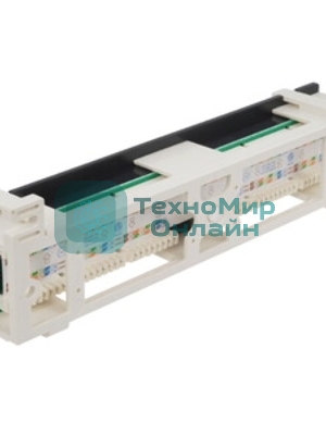 Монтажное оборудование Hyperline PPW-12-8P8C-C5e Патч-панель настенная, 12 портов RJ-45(8P8C), категория 5е, с подставкой