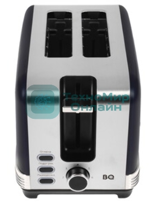 Тостер BQ T1000 синий, 1000 Вт, 2 слота