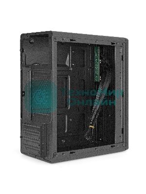 Корпус ExeGate BAA-503, Mini-Tower, чёрный, 1 x 80/90 мм