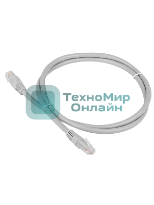 Патч-корд LANMASTER TWT-45-45-5.0/6-GY 5м UTP Cat 6 серый