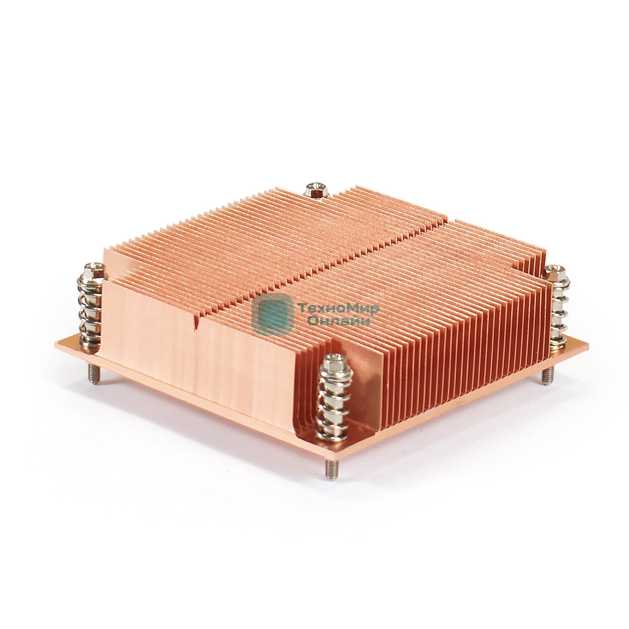 Радиатор для процессора ExeGate ESNK-0046.1U.115x.Cu медный, медь, 100 Вт, 25 мм