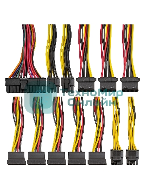 Блок питания ExeGate, 450NPX (EX224733RUS), 450Вт, black, 120мм, черный