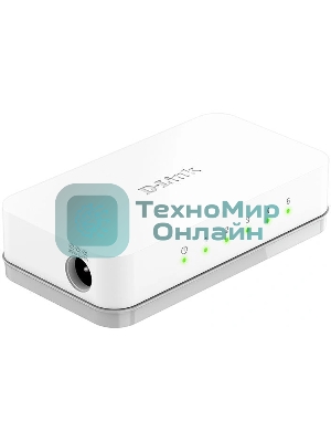 Коммутатор D-Link DES-1005C Unmanaged Switch 5x100Base-TX, plastic case