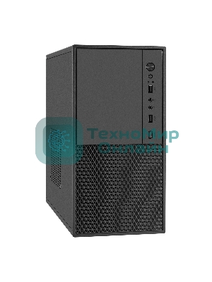 Компьютерный корпус Minitower ExeGate BAA-308M-UNS500 (mATX, БП UNS500 с вент. 12см, 2*USB, HD Audio, черный)
