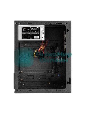 Компьютерный корпус Minitower ExeGate BAA-308MU2-UNS400 (mATX, БП UNS400 с вент. 12см, 1хUSB+2хUSB 3.0, HD Audio, черный)