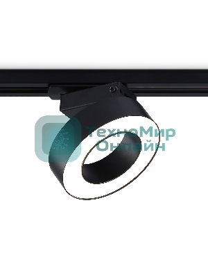 Трековый однофазный светодиодный светильник Ambrella light GL6868 BK черный LED 15W 4200K D115*80