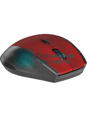 Мышь беспроводная Defender Accura MM-365 красный, 1600 dpi, радиоканал, USB, кнопки - 6