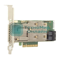 Контроллер MegaRAID 9460-8I SGL (05-50011-02), PCIe 3.1 x8 LP, SAS/SATA/NVMe, RAID 0,1,5,6,10,50,60, 8port(2 * int SFF8643), 2Gb Cache, 3508ROC