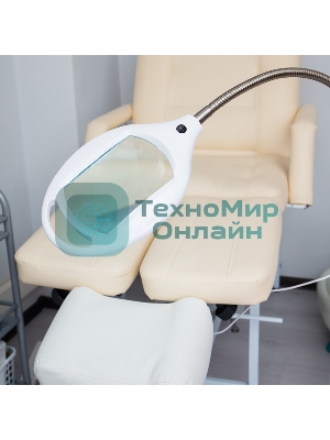 Лупа напольная Rexant, 3D, с подсветкой 42 LED, белая 31-0512