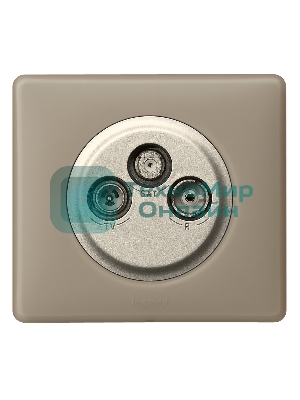 Лицевая панель Legrand 068585 Программа Celiane - TV-FM-SAT розетки Кат. № 0 673 88/89 - титан