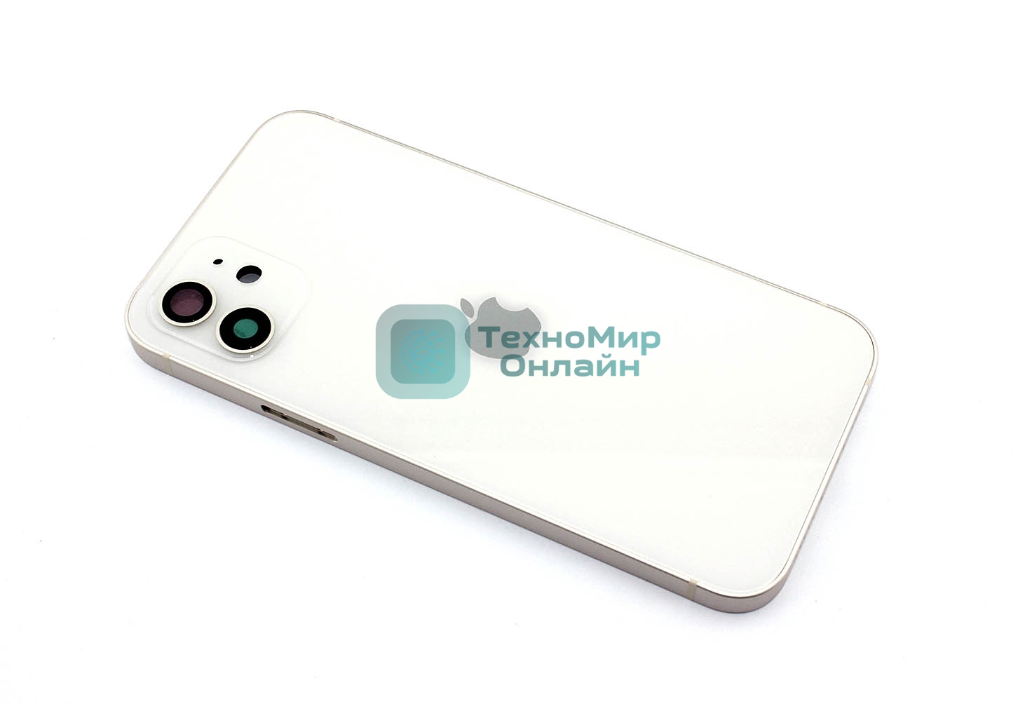 Задняя крышка (корпус) в сборе с рамкой для Apple iPhone 12 белый