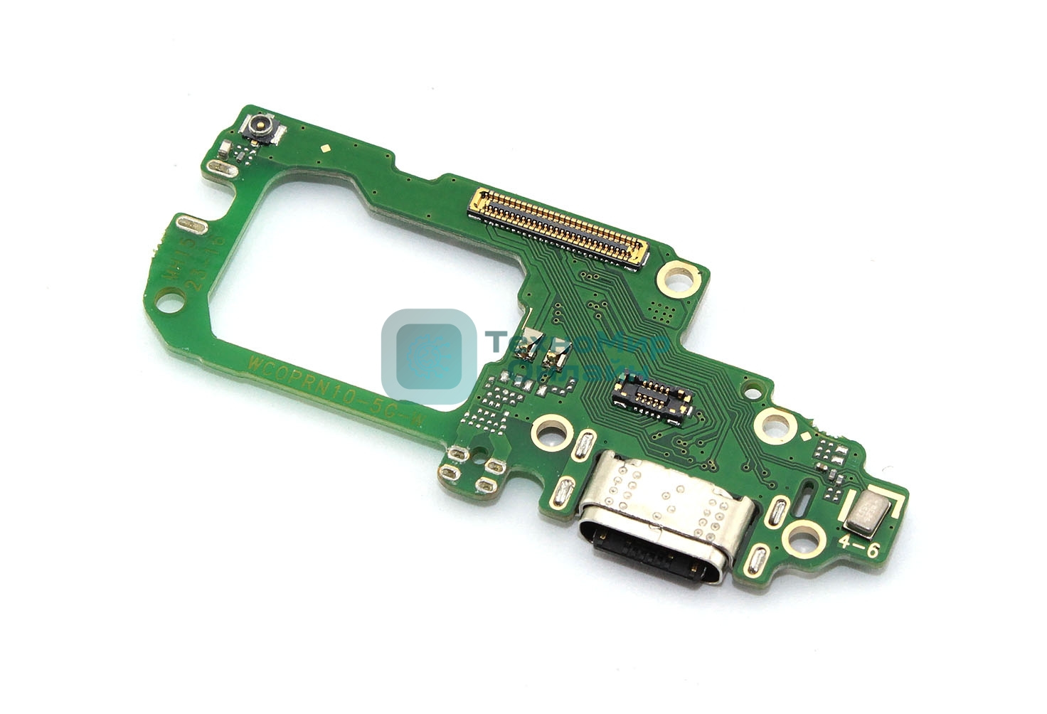 Шлейф (нижняя плата) с разъемом зарядки и микрофоном для OPPO Reno 10