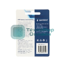 Флешка USB Gembird GFL-2.0-4mini, 4Gb, USB 2.0, R/W 30/15, черный