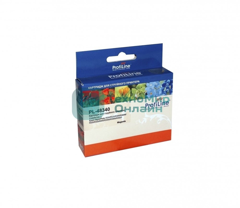 Картридж струйный ProfiLine PL-48340 для принтеров Epson StylusPhoto R200/R220/R300/R300M/R320/R325/R340/RX500/RX600/RX620 Magenta водн