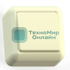 Выключатель Кунцево-Электро 1-кл. ОП Оптима 10А IP20 А110-377 с монтажной пластиной сл. кость