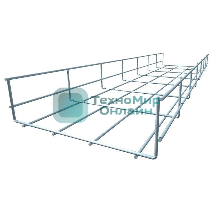 Лоток проволочный 200х60 L3000 сталь 4мм PL60х200х4.0 оцинк. КМ LO0662
