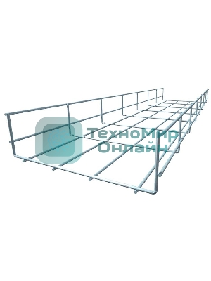 Лоток проволочный 200х60 L3000 сталь 4мм PL60х200х4.0 оцинк. КМ LO0662