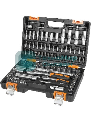 Набор инструментов 1/2дюйм; 1/4дюйм CrV пластик. кейс (94 предм.) Вихрь 73/6/7/5