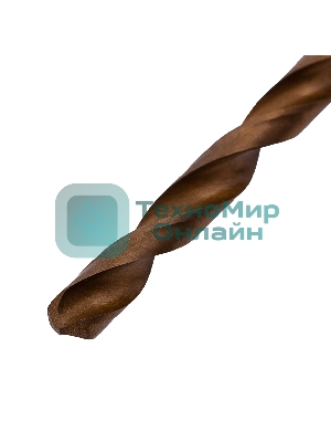 Сверло по металлу Matrix, 5,5 мм, HSS, нитридтитановое покрытие, цилиндрический хвостовик