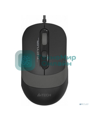 Мышь проводная A4Tech Fstyler FM10 черный/серый, 1600 dpi, USB, кнопки - 4