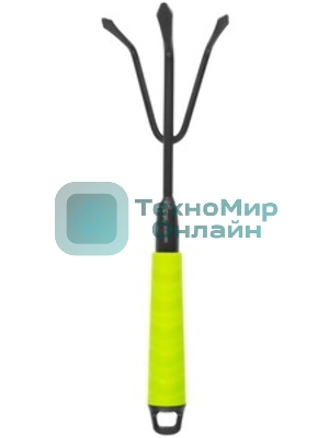 Мотыжка садовая ручная двухсторонняя Deli DL580814 длина 30 см, защита от ржавчины и коррозии, противоскользящая рукоять