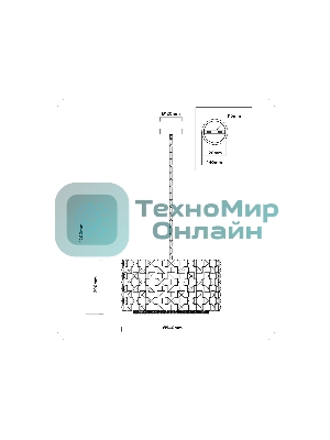 Люстра Ambrella light LH41003/12 BS/CL латунь/прозрачный E14*12 max 40W D540*290