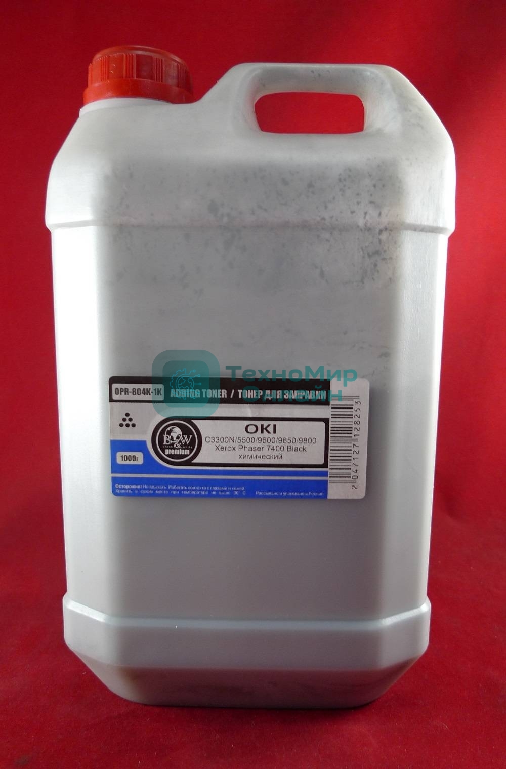Тонер OKI C3300N/5500/9600/9650/9800, Xerox Phaser 7400 Black химический (кан. 1кг) B&W Premium фас. Россия
