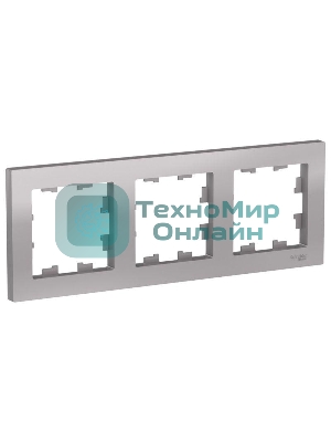 Рамка 3-м AtlasDesign универс. алюм. SchE ATN000303