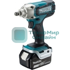 Гайковерт Makita DTW190RME ак, 18В,2х4Ач Li-ion,0-3000у\м,190Нм,квадр1\2